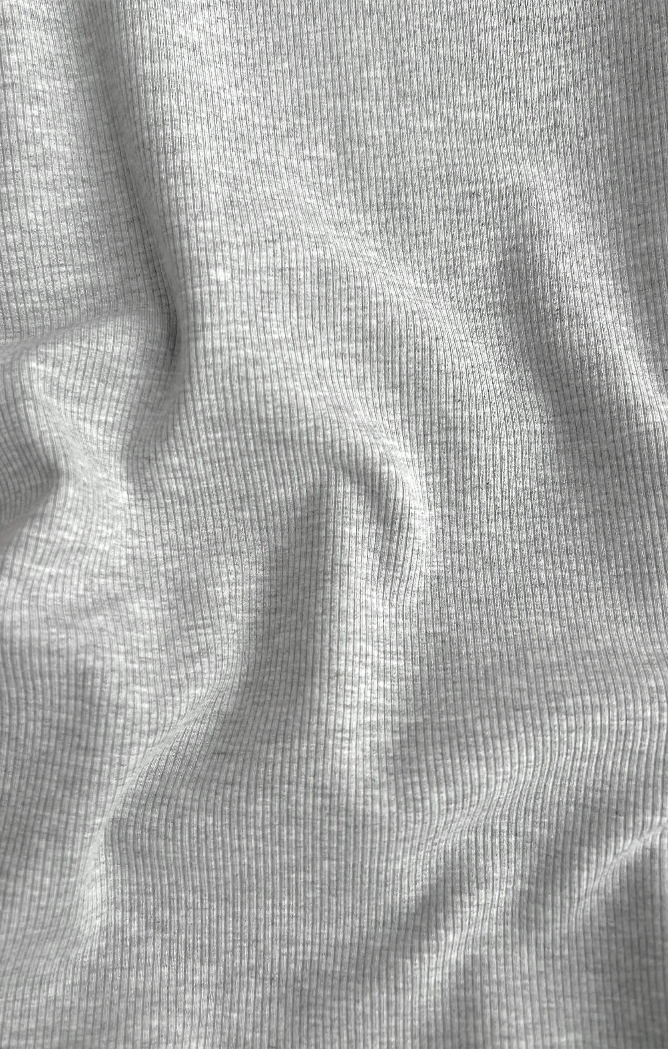 LUXE RIB BABY TEE - MID GREY - Image 7