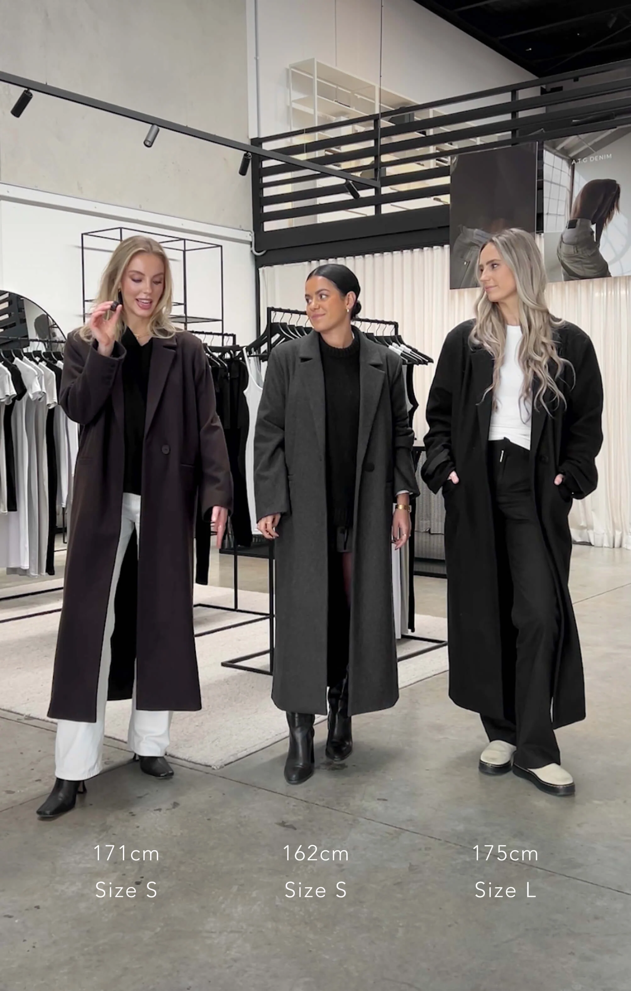 THE LONGLINE CLASSIC COAT - CHARCOAL - Image 11
