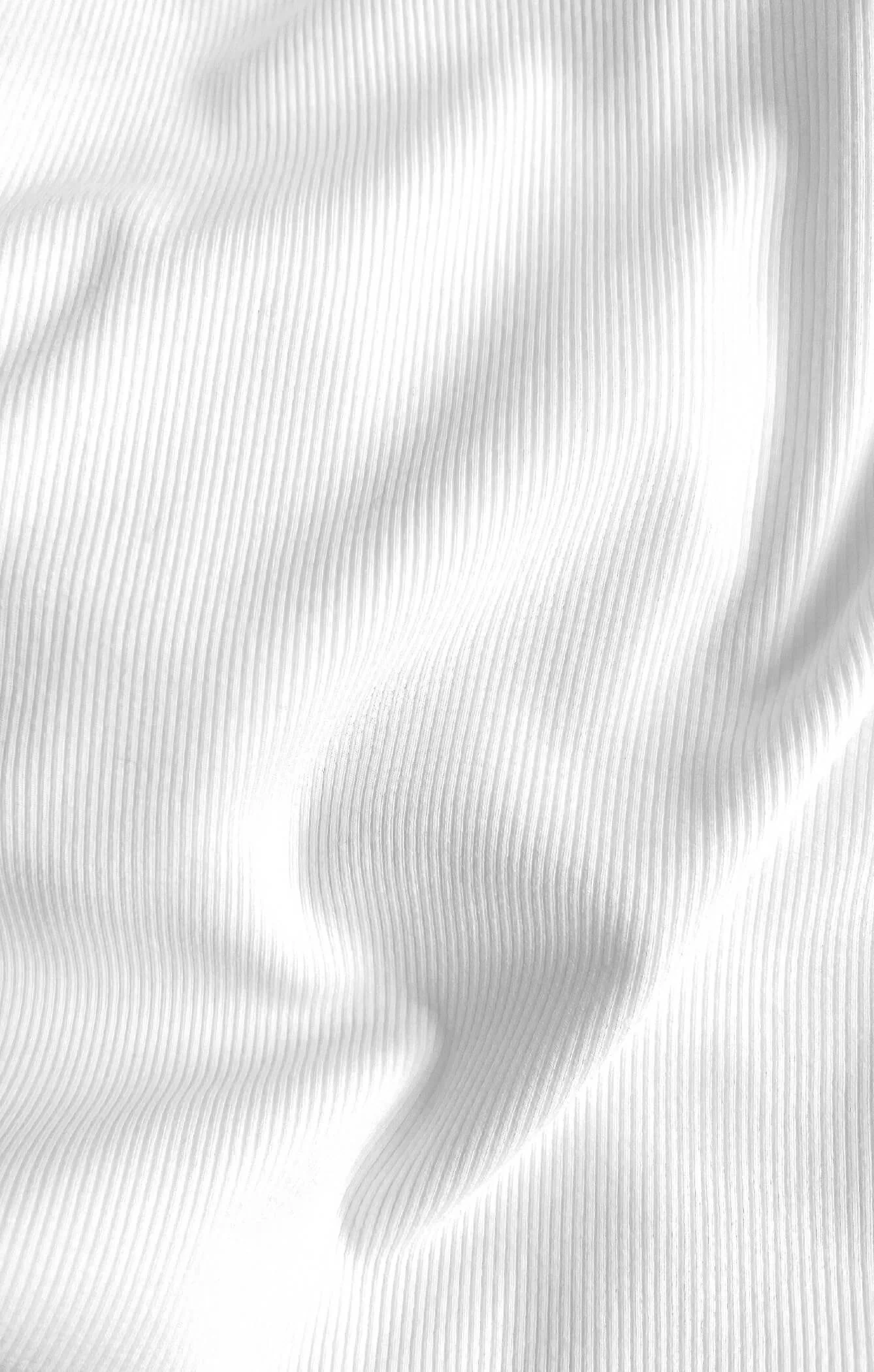 THE LUXE RIB BABY MINI DRESS - WHITE - Image 6